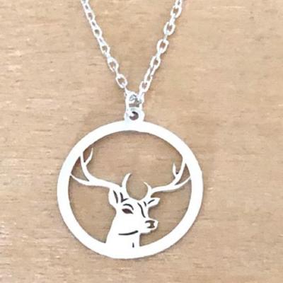 Collier en Argent 925 - 1 Cerf