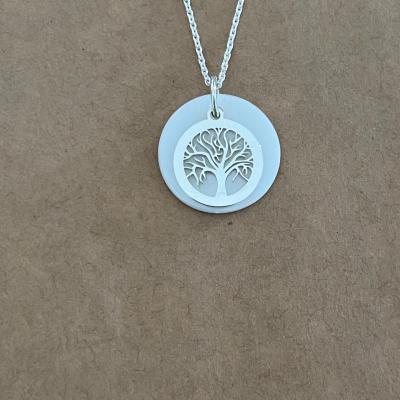 Pendentif Nacre - Arbre de vie