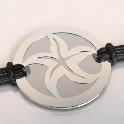 bracelet étoile de mer argent et acier