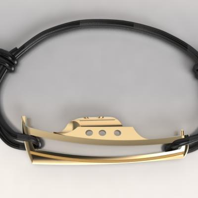 bracelet pinasse ARGENT 925/1000 doré or jaune