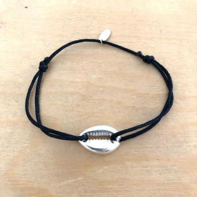 Bracelet Cauri Argent 925/1000 sur cordon simple