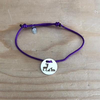 Token's - Bracelet cordon - Cerf famille