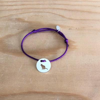 Token's - Bracelet cordon - Chat assis