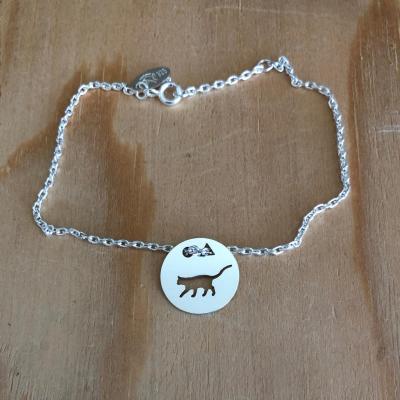 Token's - Bracelet chaine - Chat debout