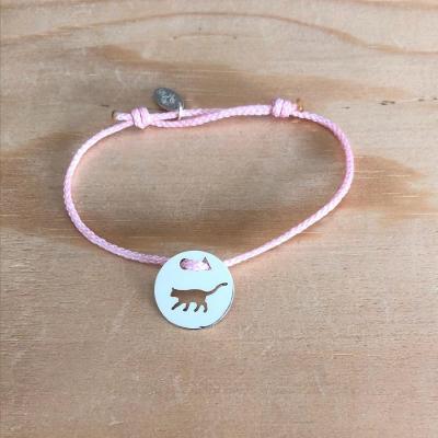 Token's - Bracelet cordon - Chat debout