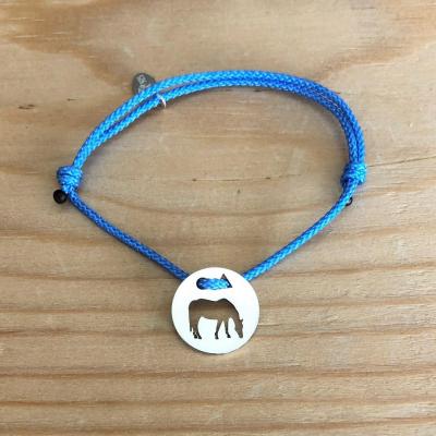 Token's - Bracelet cordon - Cheval au pré