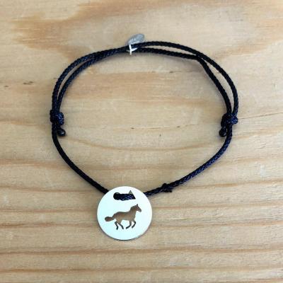 Token's - Bracelet cordon - Cheval galop