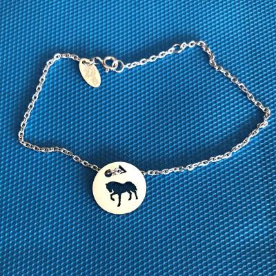 Token's - Bracelet chaine - Cheval piaffe
