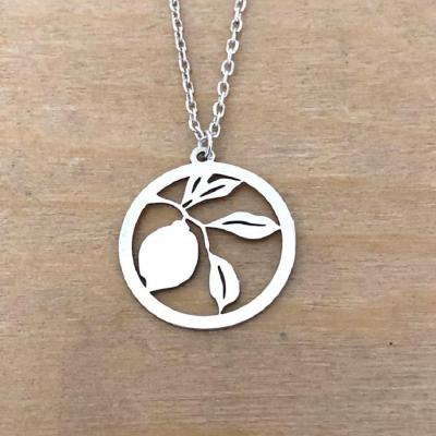 Collier en Argent 925 - Citron feuille