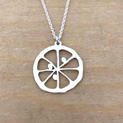 Collier en Argent 925 - Citron tranche