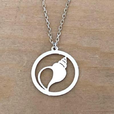 collier argent 925/1000  coquillage