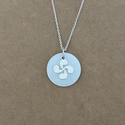 Pendentif Nacre - Croix Basque