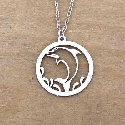 collier argent 925/1000  dauphin
