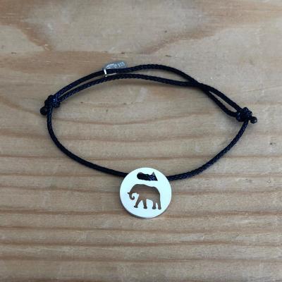 Token's - Bracelet cordon - Eléphant