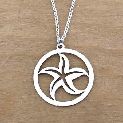 collier argent 925/1000  Etoile de mer