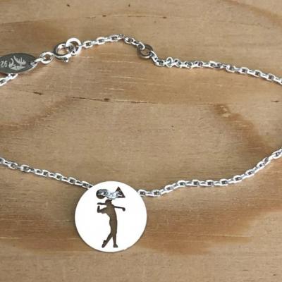 Token's - Bracelet chaine - Golfeur swing
