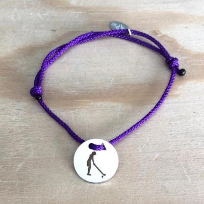 Token's - Bracelet cordon - Golfeuse bois
