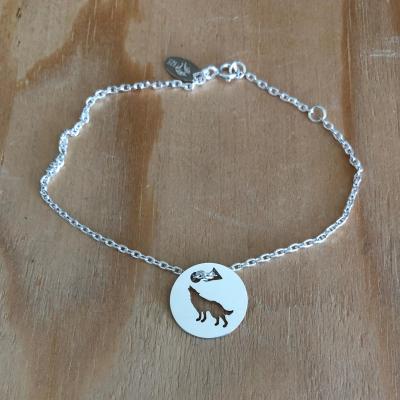 Token's - Bracelet chaine - Loup