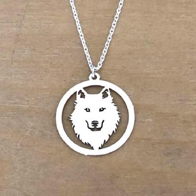 Collier en Argent 925 - Loup découpé