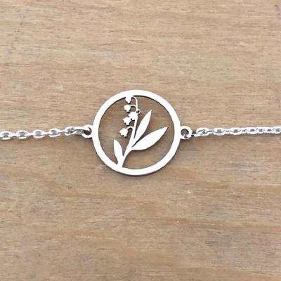 Bracelet sur chaîne Argent 925 - Muguet
