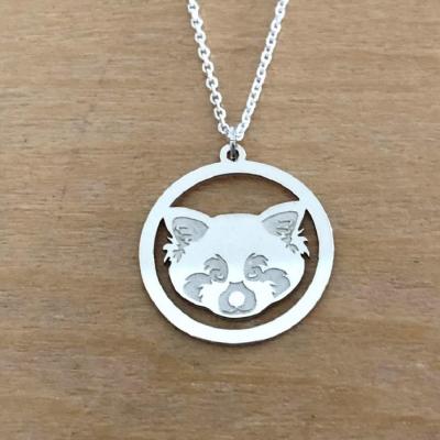 Collier en Argent 925 - Panda roux