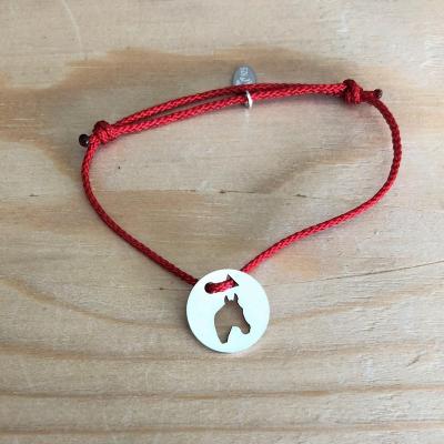 Token's - Bracelet cordon - Tête de cheval
