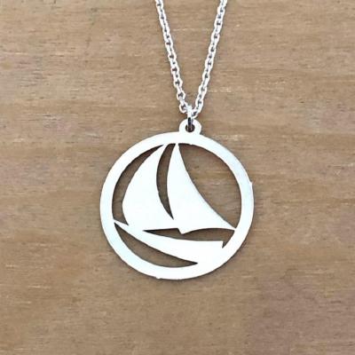 collier argent 925/1000 Voilier