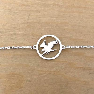 Bracelet sur chaîne Argent 925/1000 - Aigle en Vol