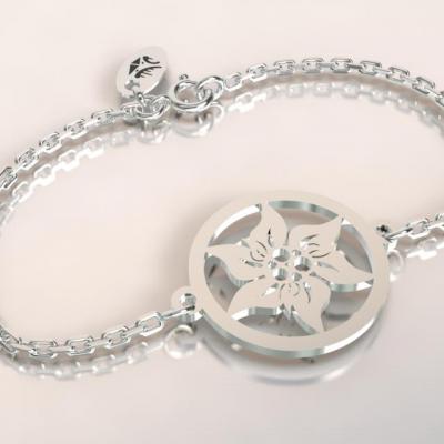 Bracelet sur chaîne Argent 925 - Edelweiss 6