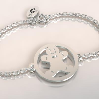 Bracelet chaine argent 925/1000 Manala  poids 1.8gr