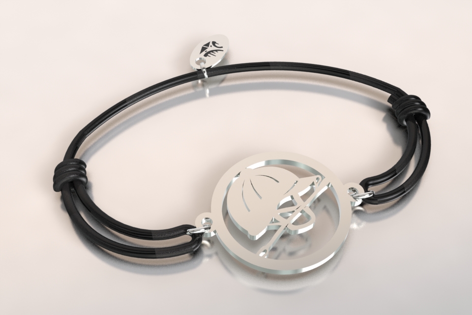 Bracelet cordon bombe cravache