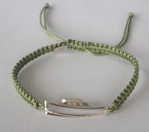 Braclet cordon pinasse tresse