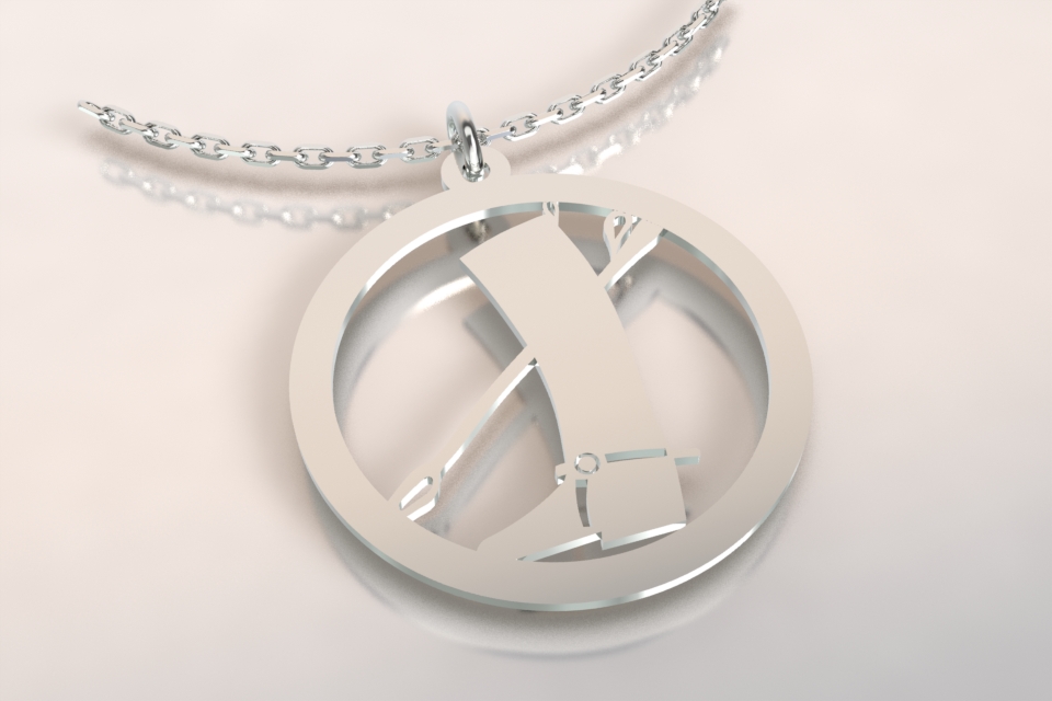 Collier botte et cravache