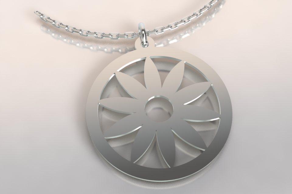 Collier tournesol